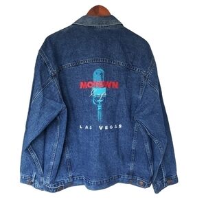 Motown Cafe Las Vegas Denim Jean Jacket Vintage Excellent Condition